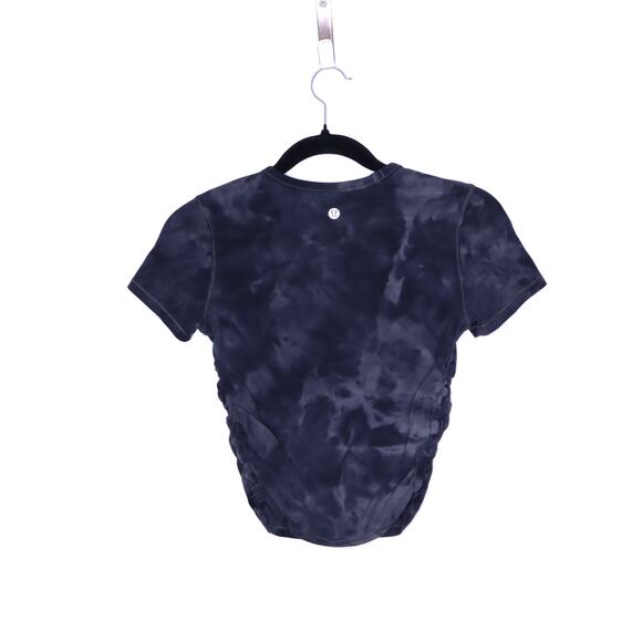 LULULEMON All It Takes Short Sleeve Diamond Dye Pitch Graphite Grey Women's 4 - Picture 2 of 6